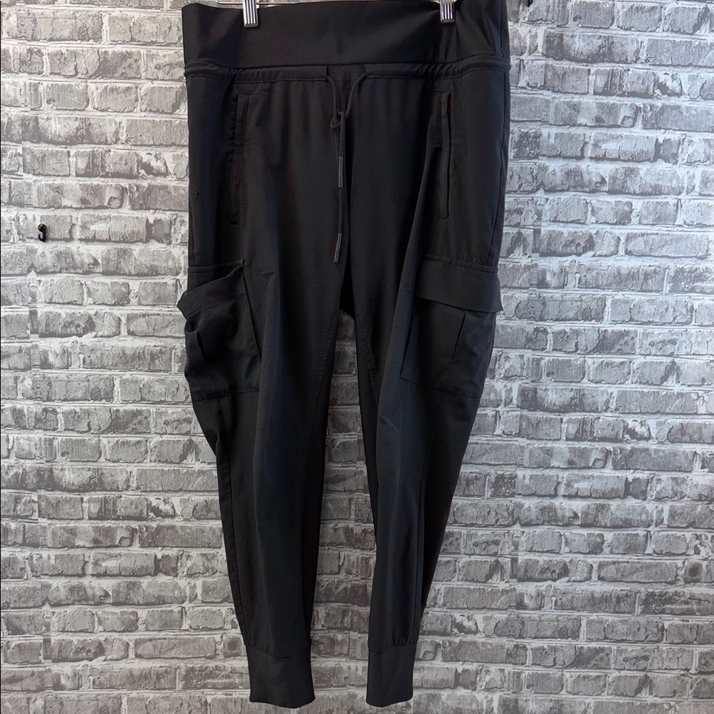 Athleta Black Cargo Jogger Pants